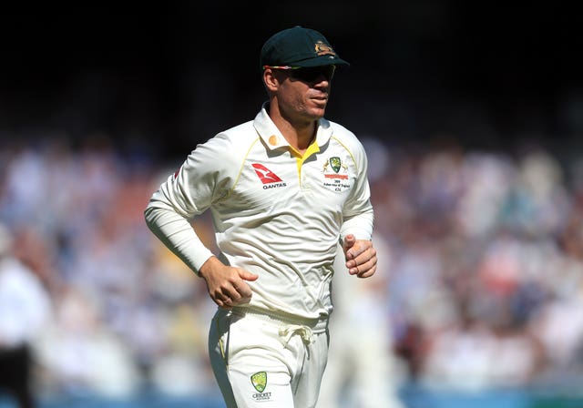 David Warner took four catches at slip for Australia 