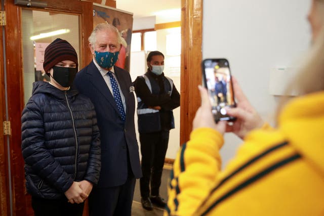 Prince of Wales visit to vaccination centre