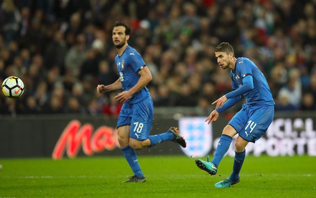 Jorginho (right) has followed new Chelsea boss Maurizio Sarri from Napoli to Stamford Bridge