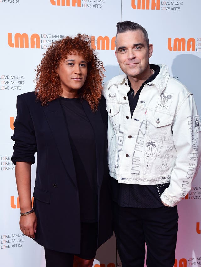 Robbie Williams with Stephanie Wallace-Carr