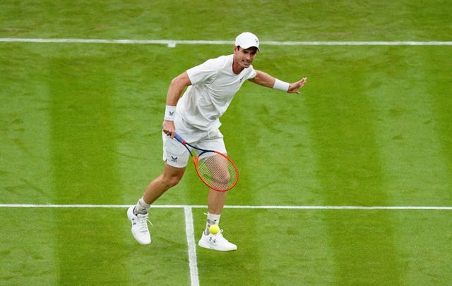 Andy Murray on court