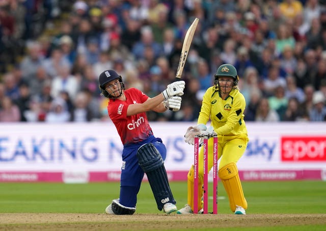 Amy Jones buttressed England's total (Nick Potts/PA)
