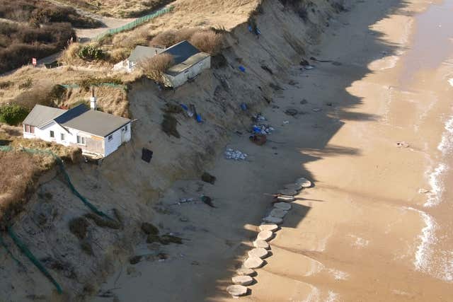 Coastal erosion in Norfolk