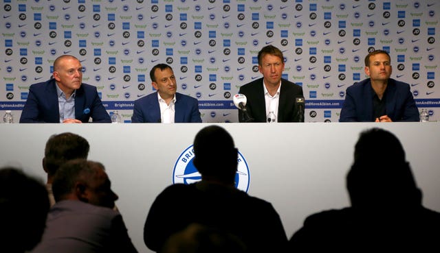 Graham Potter was unveiled at a press conference on Monday