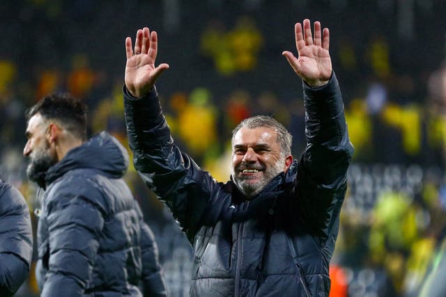 Ange Postecoglou has Tottenham a win away from silverware