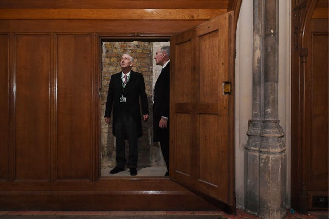 Secret doorway in the House of Commons