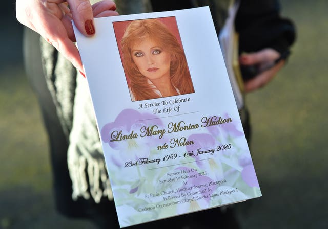 An order of service at St Paul’s Church in Blackpool