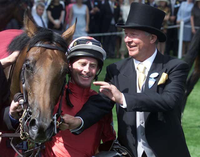 Sir Alex Ferguson (right) with Rock Of Gibraltar at Royal Ascot