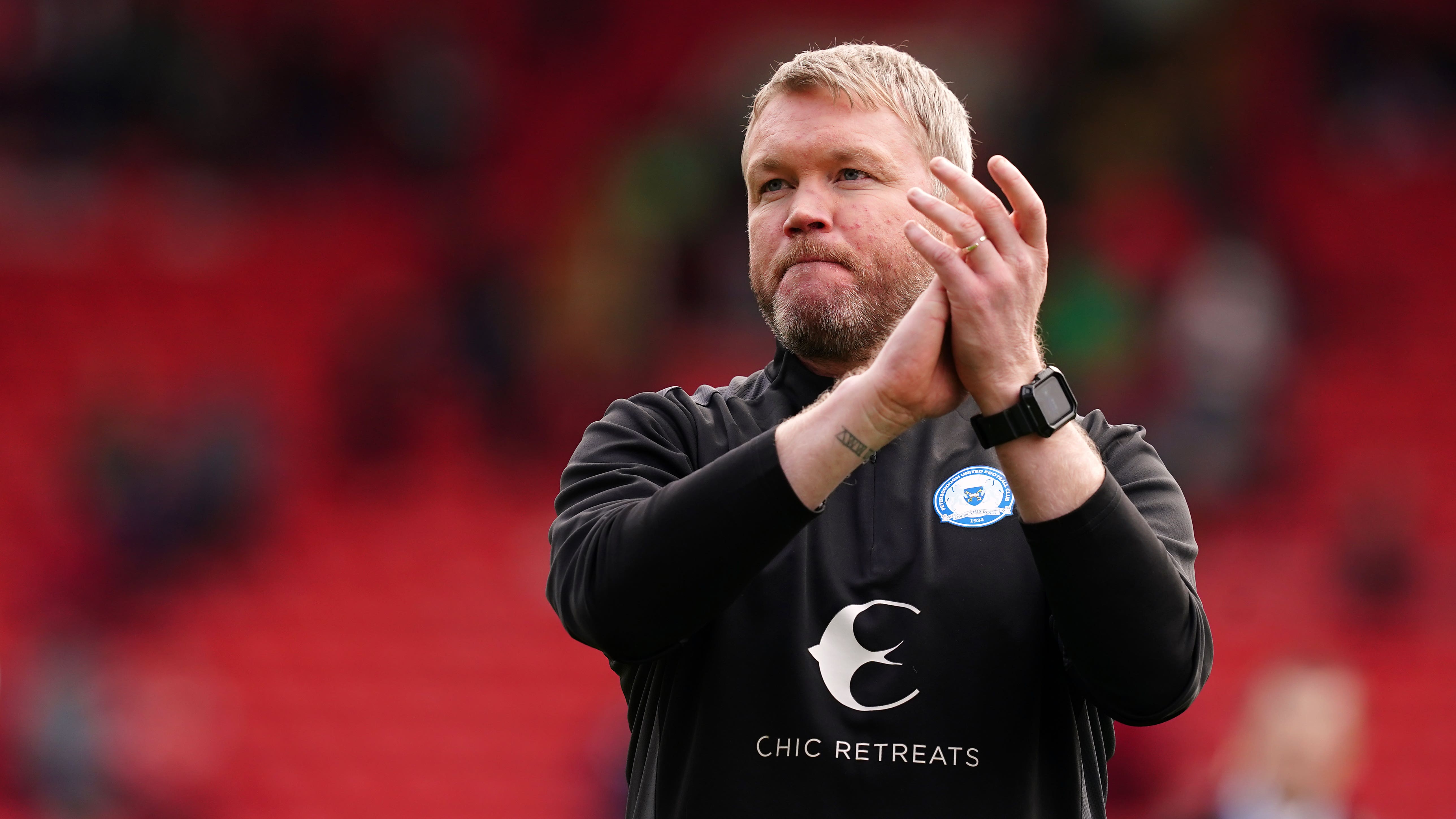 Grant McCann watched Peterborough beat Forest Green (Martin Rickett/PA)