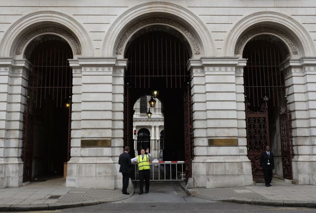 Entrance archways to the Foreign & Commonwealth Office (Stefan Rousseau/PA)