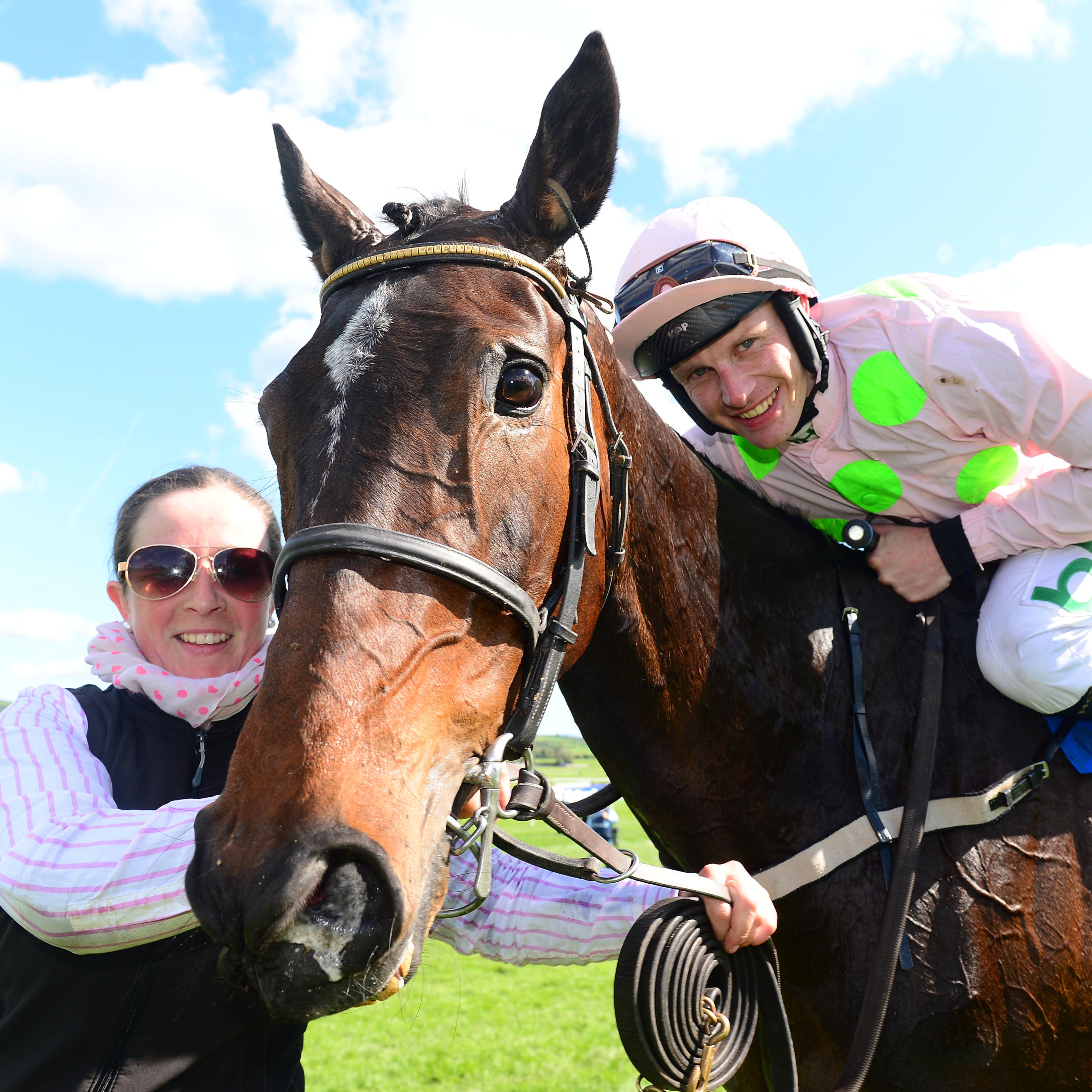 Benie Des Dieux and Paul Townend after winning at Punchestown
