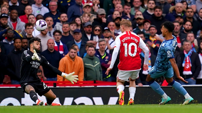 Ollie Watkins scored Aston Villa’s second of the game (Adam Davy/PA)