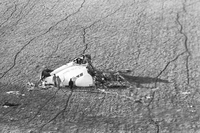 The cockpit section of Pan Am Flight 103 