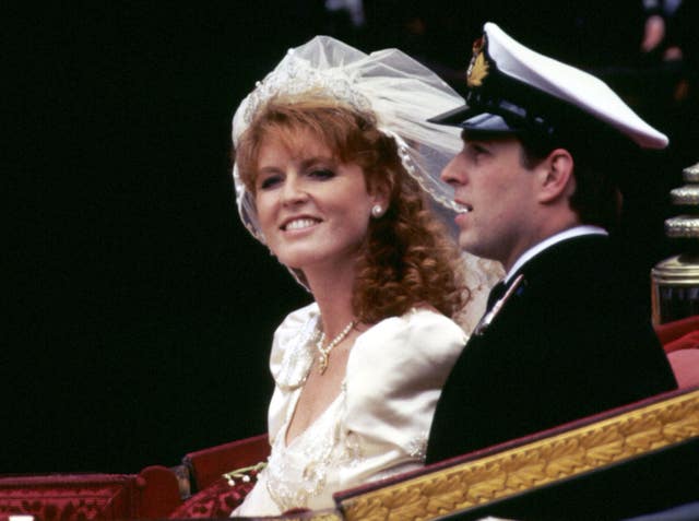 The Duke and Duchess of York on their wedding day. PA Archive/PA Images