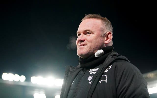 Rooney's Derby are on a five game unbeaten run in the Championship (Zac Goodwin/PA).