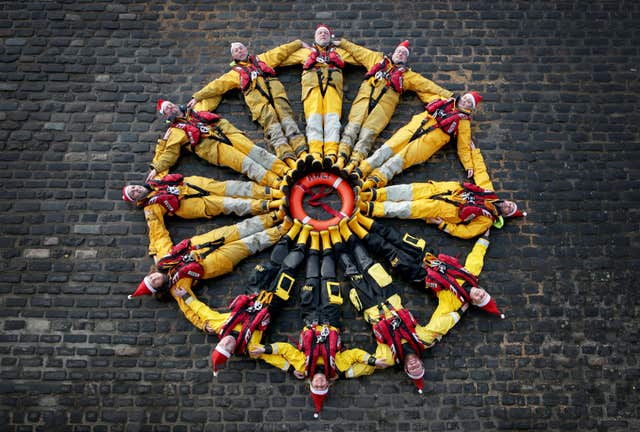 Anstruther RNLI Christmas practice drills