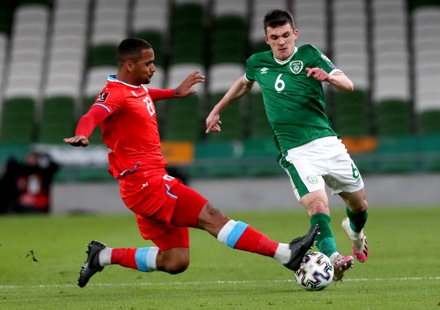Republic of Ireland midfielder Jason Knight in action against Luxembourg