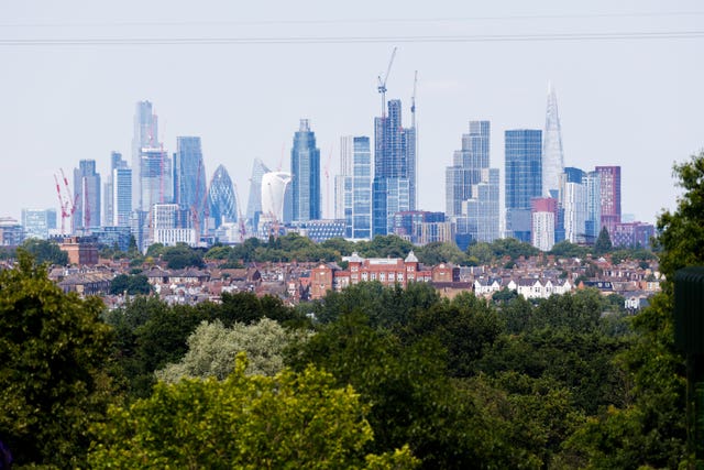 A view of the London skyline  (Steven Paston/PA)