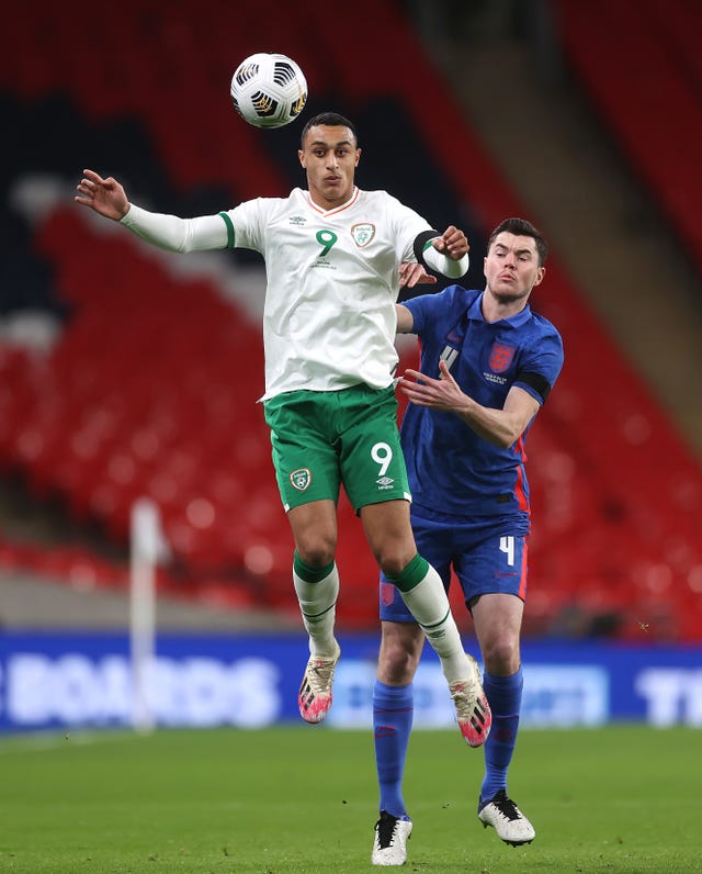 Nineteen-year-old striker Adam Idah (left) has been elevated to the senior Republic of Ireland team