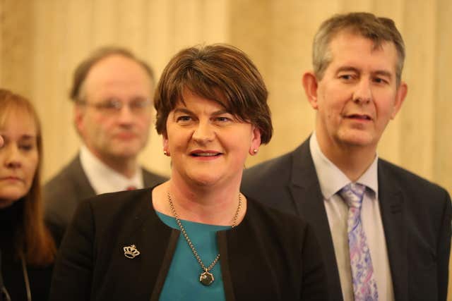 The DUP’s Arlene Foster (Niall Carson/PA)