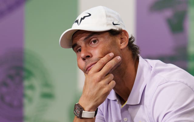 Rafael Nadal called a press conference to announce he was withdrawing from Wimbledon due to injury