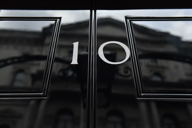 Downing Street door