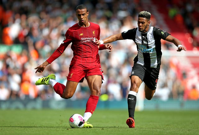 Joel Matip is still some way from a return