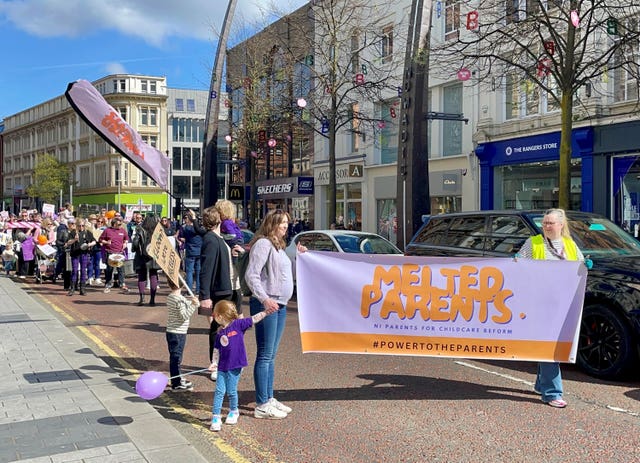 Childcare protest – Belfast