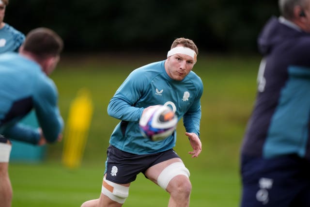 England’s Sam Underhill during a training session last month (Ben Whitley/PA)