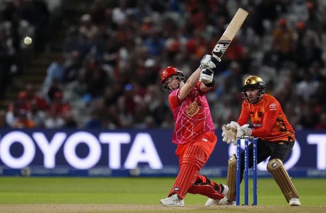 Steve Smith cuts loose for Welsh Fire against Birmingham Phoenix.