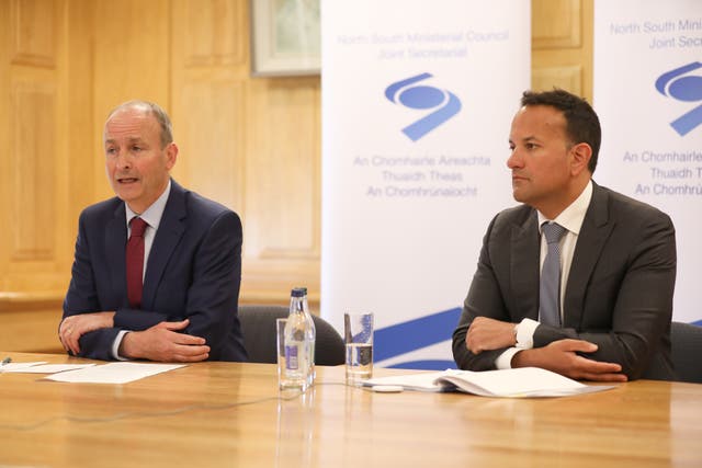 Micheal Martin and Leo Varadkar