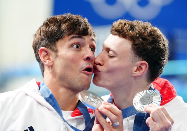 Tom Daley and Noah Williams with their medals