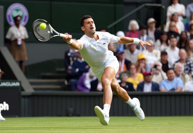 Novak Djokovic reached round three in comfortable style