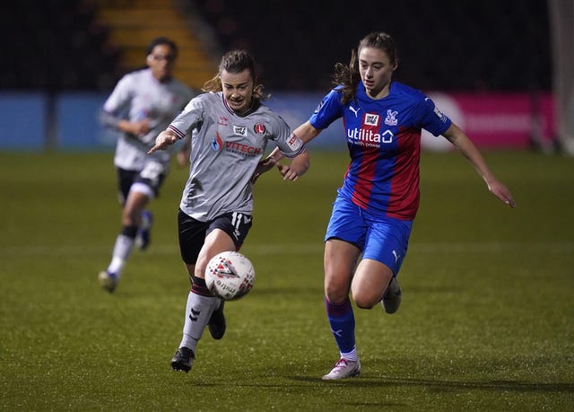 Crystal Palace v Charlton Athletic – FA Women’s Championship – Hayes Lane