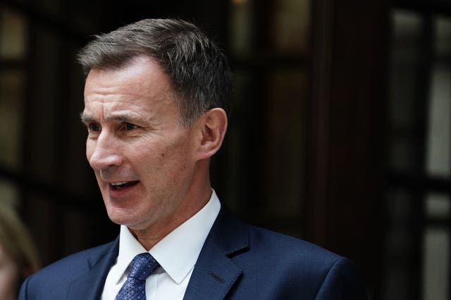 Chancellor Jeremy Hunt announced reforms for England in the Budget in March which will allow some families to claim 30 hours of free childcare a week (Jordan Pettitt/PA)