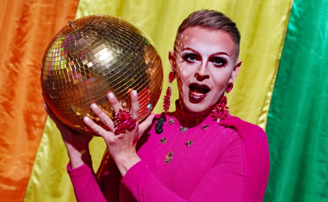 Paul Ryder co-hosts the Dublin Digital Pride festival in the round room of the Mansion House in Dublin