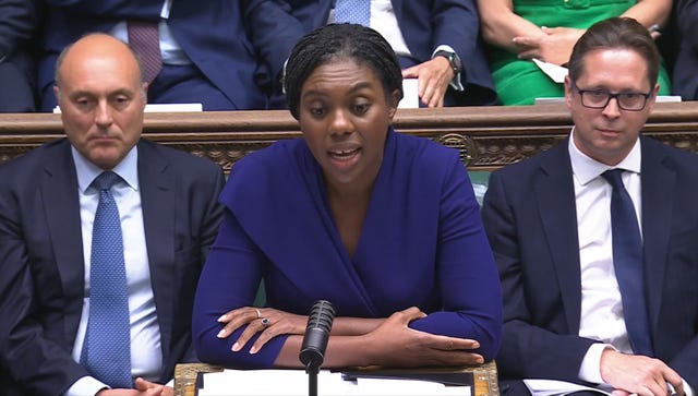 Leader of the Opposition Kemi Badenoch responds after Prime Minister Andy Burnham's statement to MPs in his first appearance in the House of Commons since becoming PM