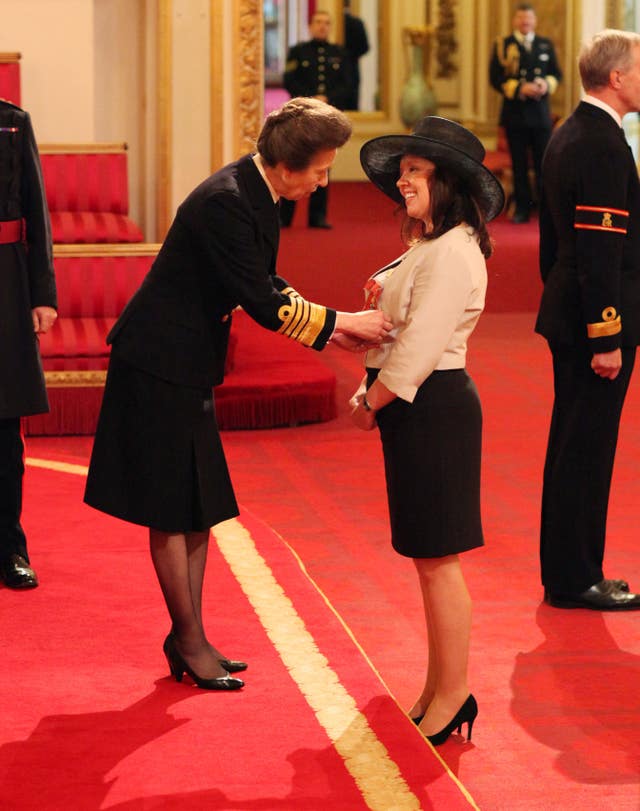 Dame Rachel de Souza is made a Dame of the British Empire by the Princess Royal