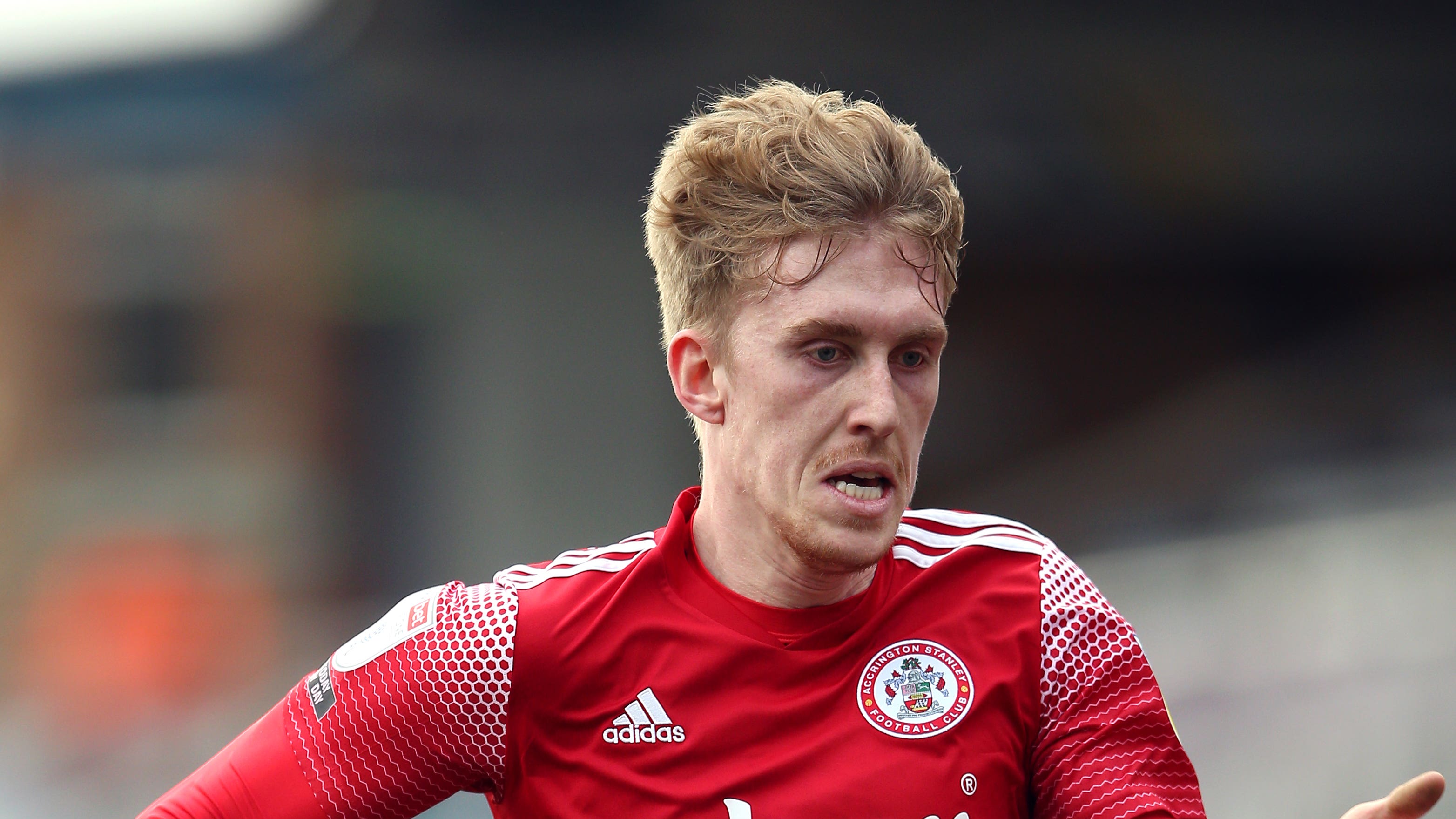 Harvey Rodgers was on target for Accrington (Nigel French/PA).
