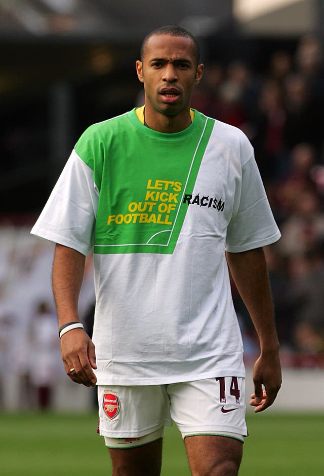 Thierry Henry initiated the 'Stand Up, Speak Up' campaign