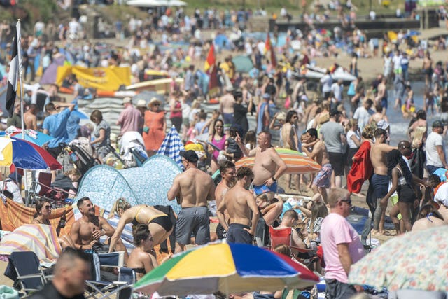 Scarborough beachgoers