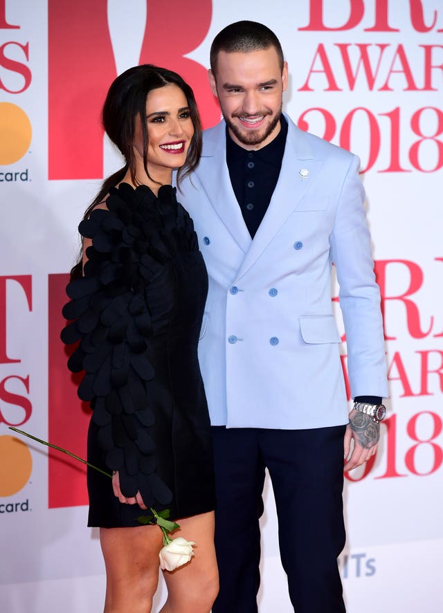 Cheryl and Liam Payne on the red carpet of the 2018 Brit Awards