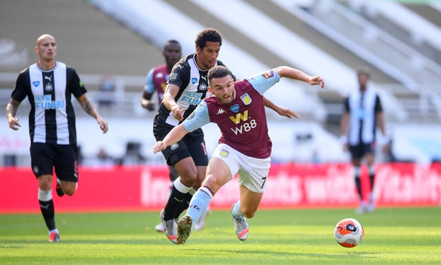 Aston Villa's John McGinn is back from an ankle break
