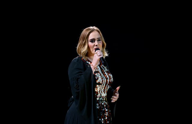 Adele on stage