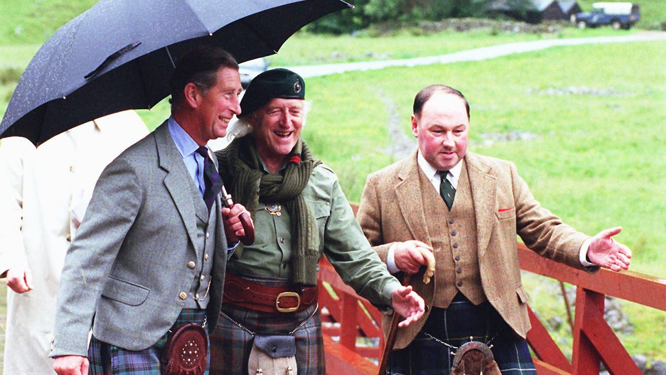 The then-Prince of Wales was pictured with the deputy Lord Lieutenant for  Inverness in 1999 - PA Media