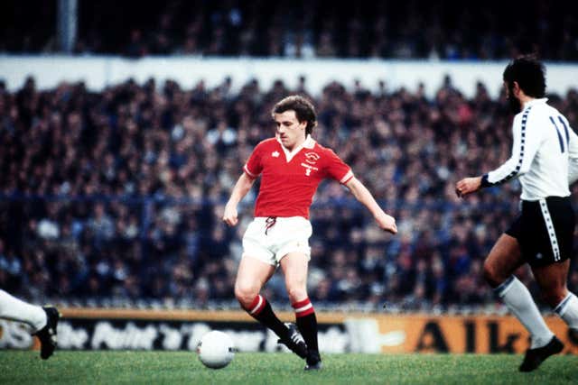 Steve Coppell in action for United