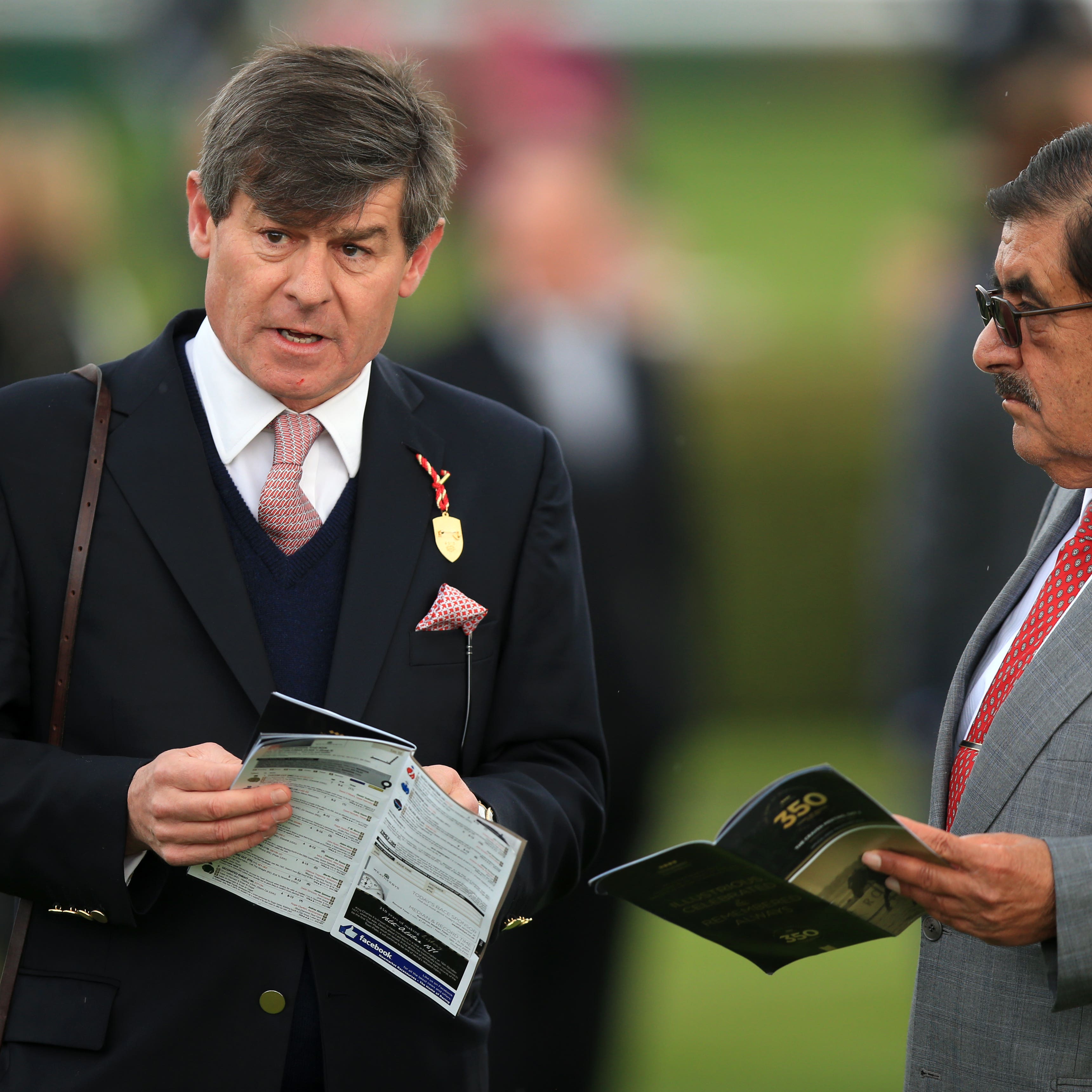 Simon Crisford (left) with owner Sheikh Hamdan