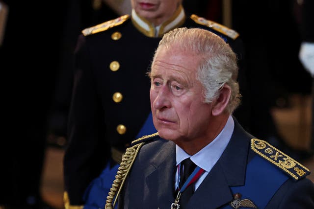 King Charles III arrives at Westminster Hall