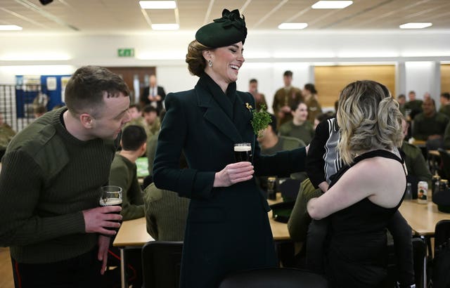 Royal visit to the Irish Guards