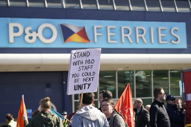 P&O Ferries protest